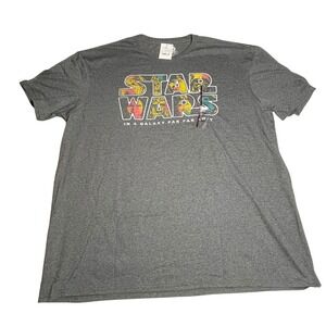 Star Wars‎ Mad Engine XXL Gray Graphic T Shirt In a Galaxy Far Away